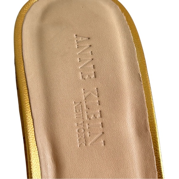 Anne Klein New York Cork and  Gold Braided Women's Sandals Sz 10 - Picture 8 of 11